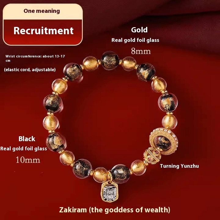 Fragrant Gray Glaze Cinnabar Swallowing Gold Beast Bracelet’ East Asian Traditional Spiritual Jewelry - Image 4